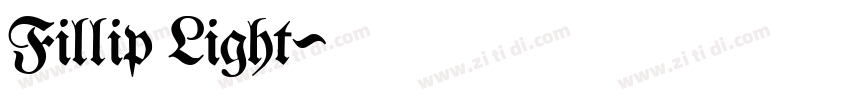 Fillip Light字体转换 Fillip Light字体转换